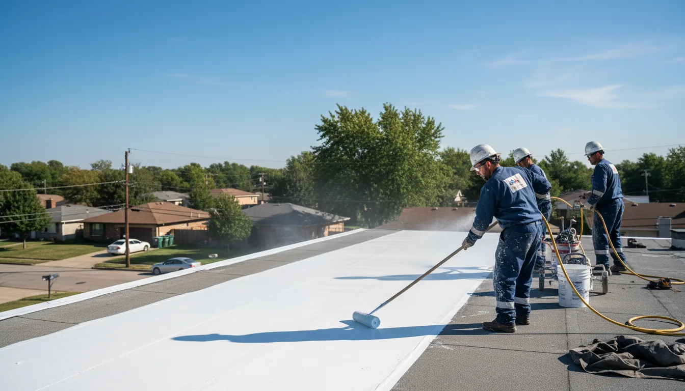 Commercial roof coating in Fleischmanns, NY near me